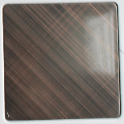 Antique Bright Bronze Cross Hairline Sheet