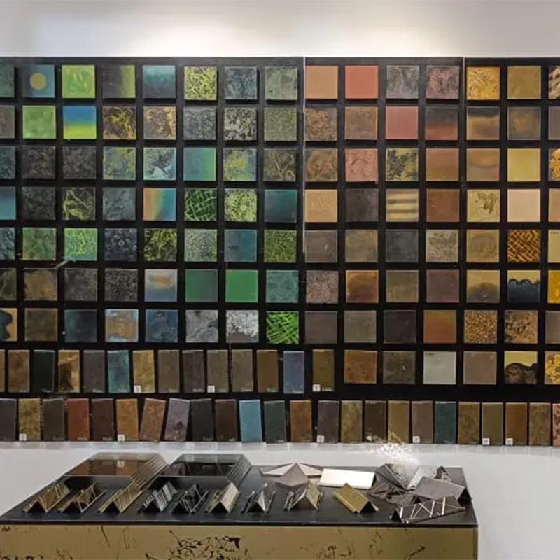 Color and Finish Sample Display Wall in Mumbai