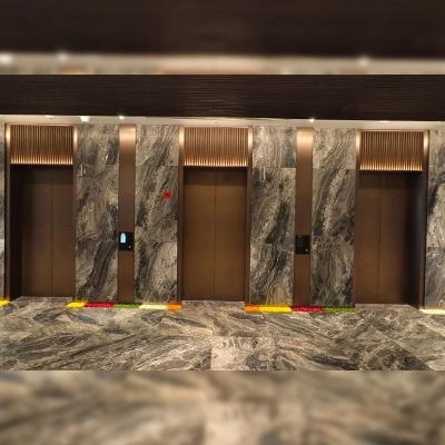 Stone Cladding Elevator Lobby Work in Mumbai